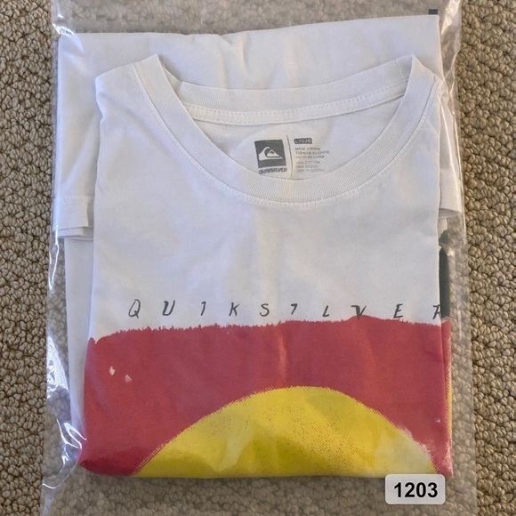 QUIKSILVER Boardriding Sunset Surf Tee Shirt Men L Large - Picture 6 of 6